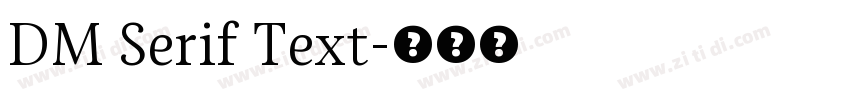 DM Serif Text字体转换